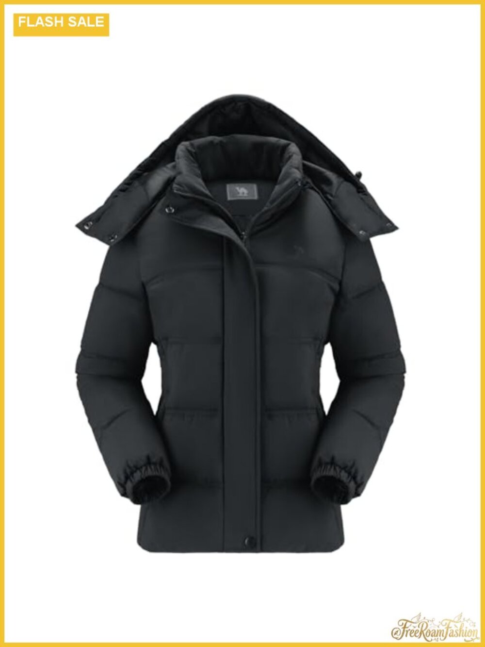 Women's Puffer Jacket Hooded Waterproof Winter Coat Quilted Warm